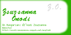 zsuzsanna onodi business card